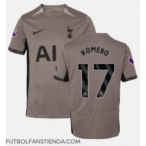 Tottenham Hotspur Cristian Romero #17 Tercera Equipación 2023-24 Manga Corta